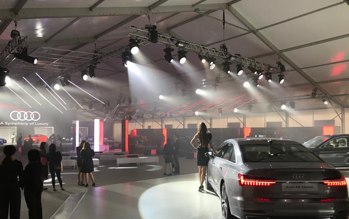 Hong Kong Audi conference uses KENTEN30x70m exhibition tent