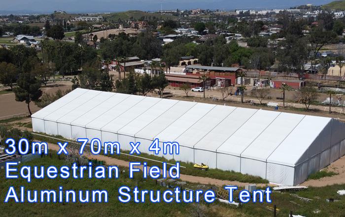 30m equestrian field A-type aluminum alloy tent case video - Structure Tent