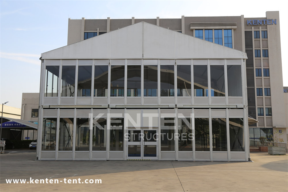 Two story tent can also be used in large international exhibitions to achieve more purposes.