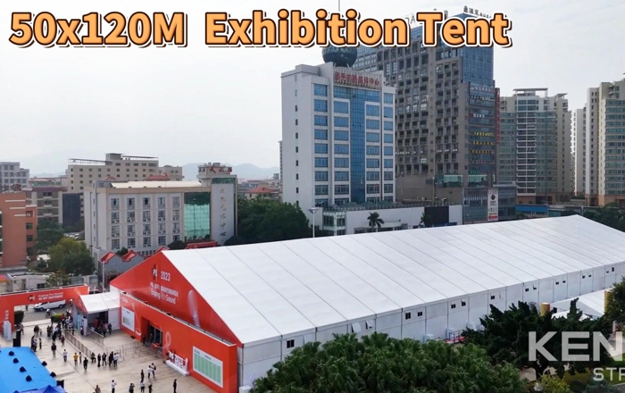 Enping Professional Audio Exhibition uses a 50x120 meter structure tent