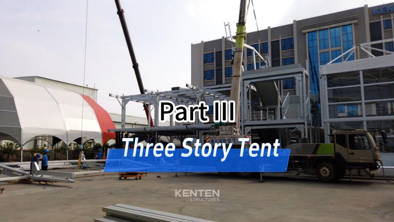 Three Story Tent Setup Guide: Part 3 - Permanent building installation