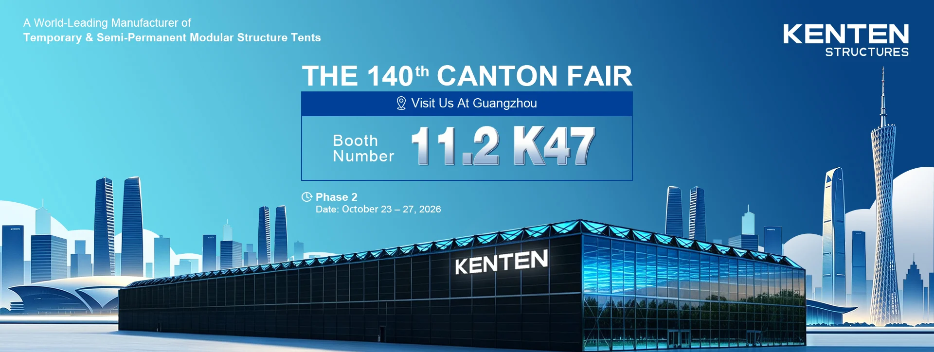 KENTEN is coming to the 140th Canton Fair!