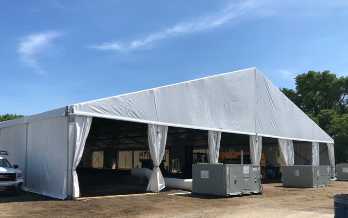 Customized Warehouse Tent With Span Width From 10m to 30m