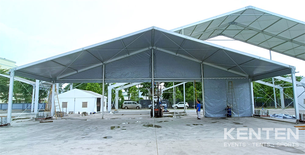 Gray Aluminum Structure Tent