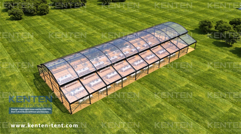 20x50x3m Black Aluminum Alloy Structure Tent-2