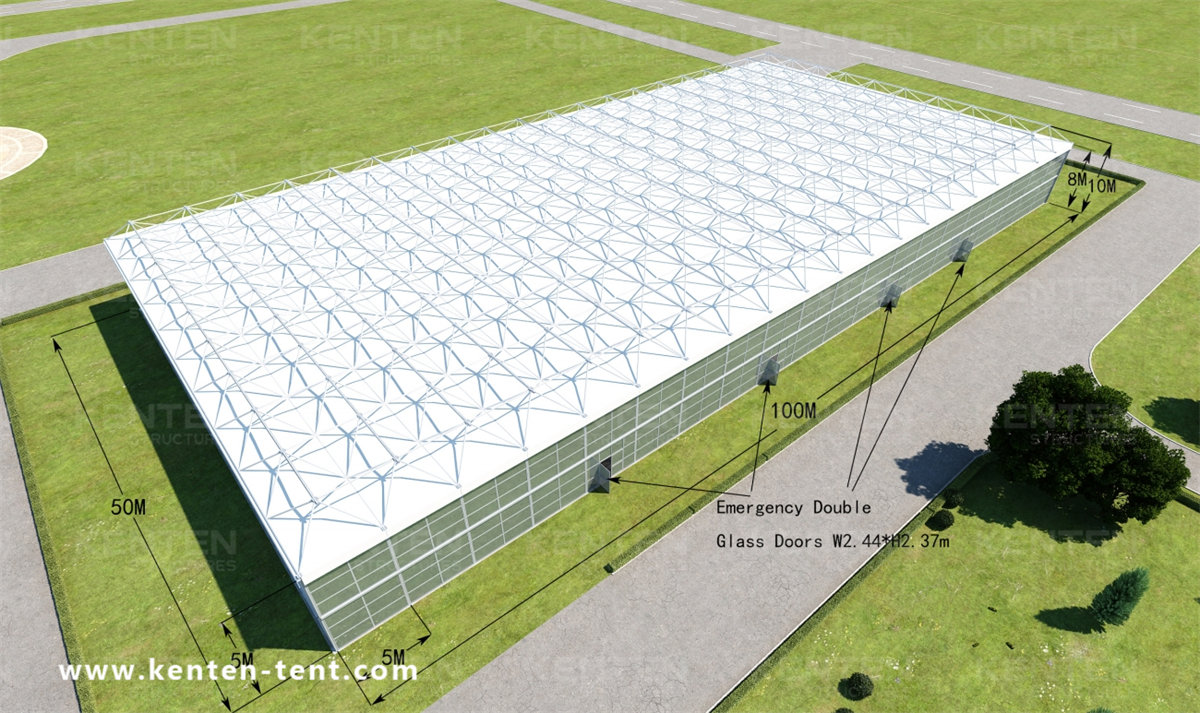 100m x 50m x 8m Exhibiton Tent