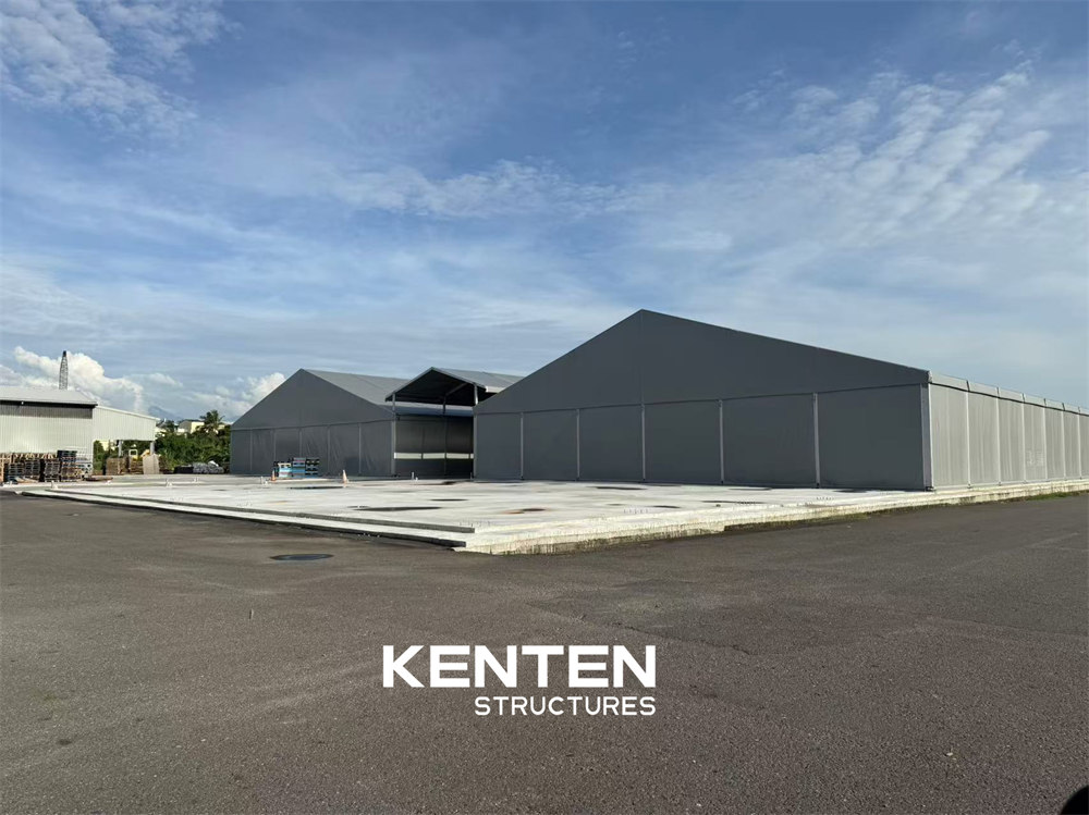 30 meter wide x 100 meter long warehouse tent