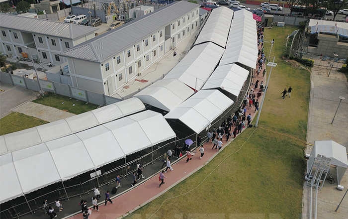 Security Check Walking Tent Awning