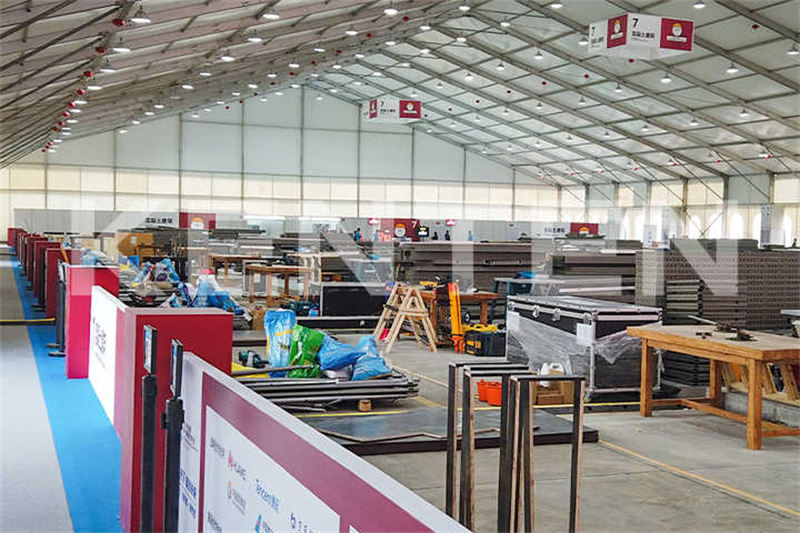 Large 40 x 80 Storage Tent for Large Workshops - Modular Industrial Tents