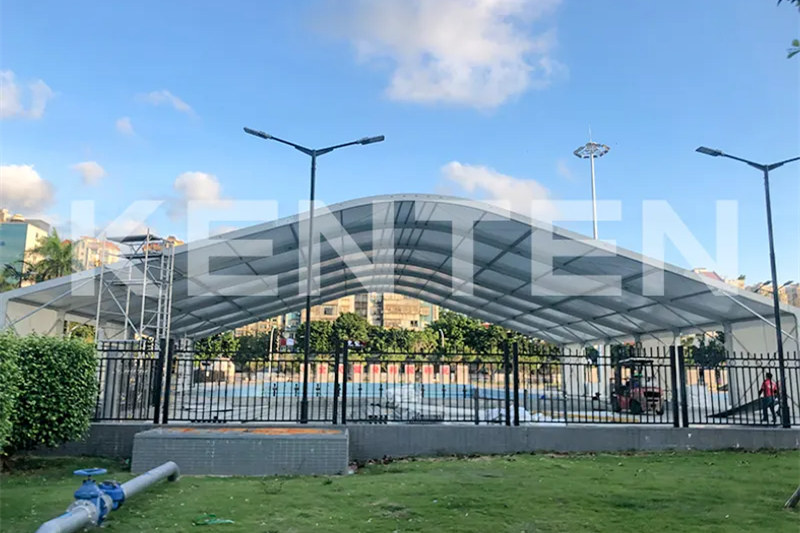 Elegant and Durable Shelter Swimming Pool Tent for Backyard or Hotel Pools