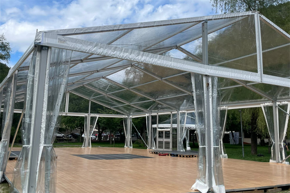15x25m transparent aluminum alloy tent
