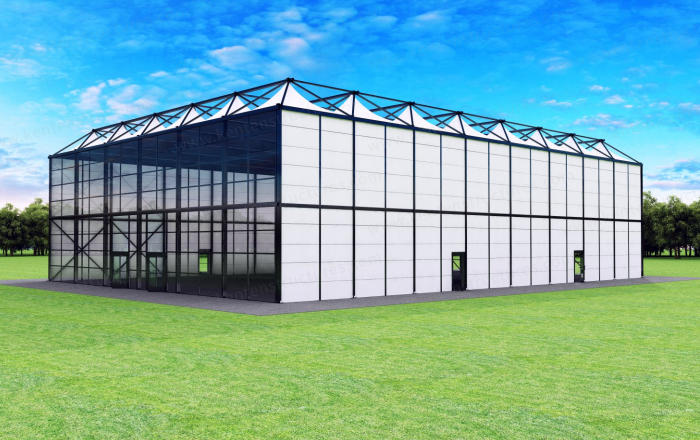30x40x10m Pyramid Structure | Exhibition Hall Solution