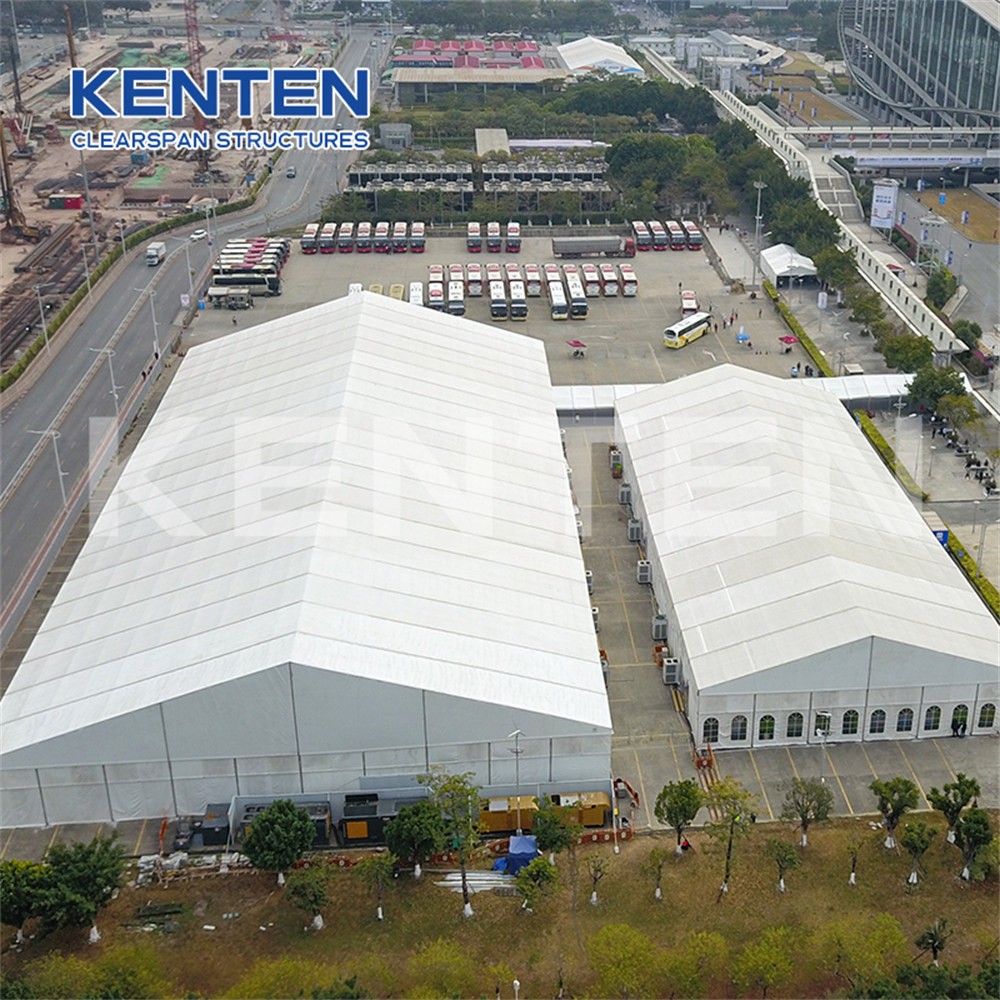 Large outdoor event exhibition tent structure 50m pvc aluminum