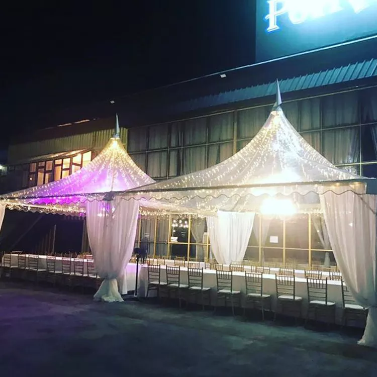 5 x 5m white outdoor PVC pagoda tent