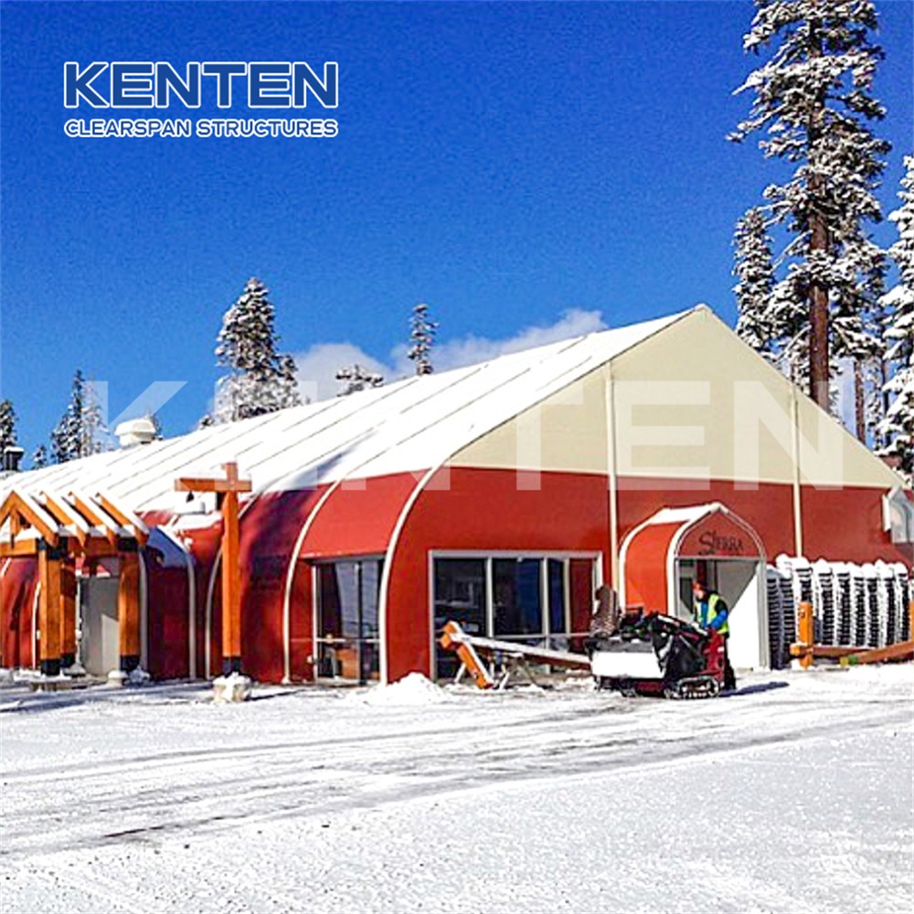 Outdoor  PVC waterproof peach structure curve tent 