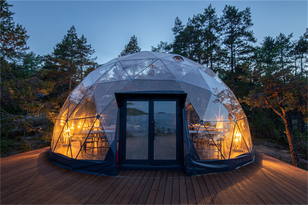 big glamping transparent igloo pvc clear 10m dome house tent