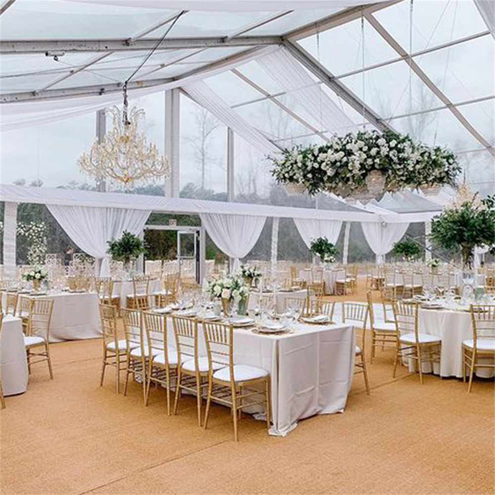 6x12 large transparent transparent pvc roof aluminum structure tent for event wedding