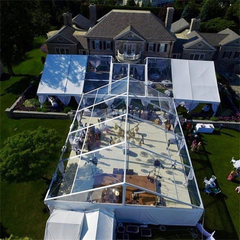 6x12 10x20 large transparent transparent pvc roof aluminum structure tent for event wedding