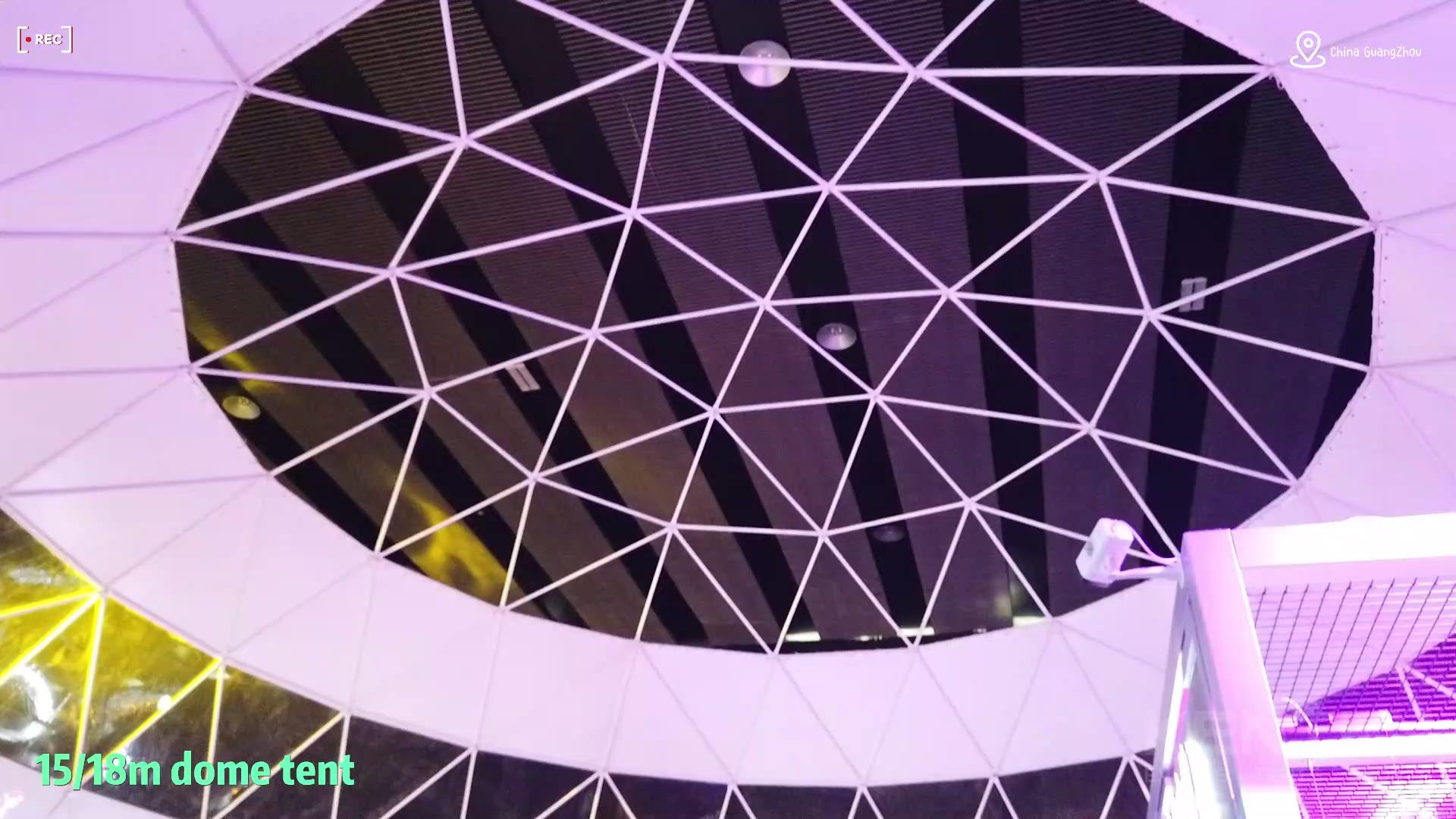 15/18m Dome Tent Case Video - 2022 China Guangzhou Maker Festival