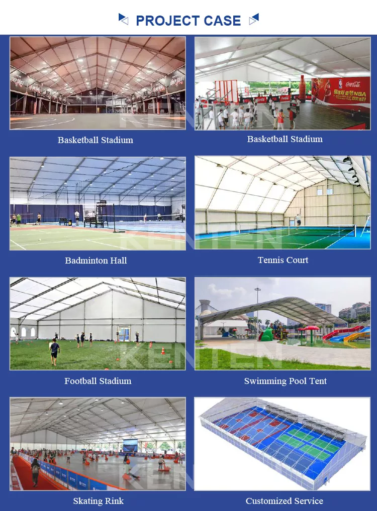 Custom size 20x30 outdoor swimming pools clear cover event tent igloo polygonal sport tent