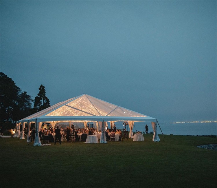 Large white or transparent luxury wedding tents