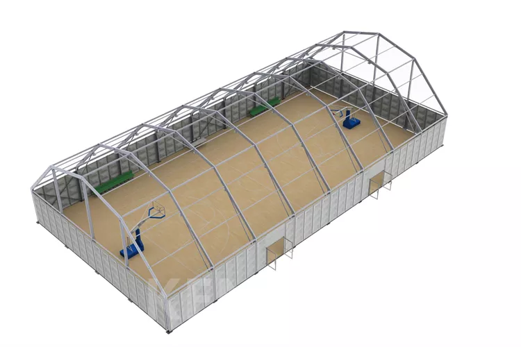 outdoor basketball court tent
