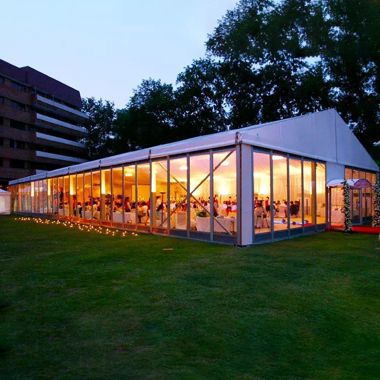 custom durable luxury 20m aluminum pvc roof outdoor big restaurant tent 
