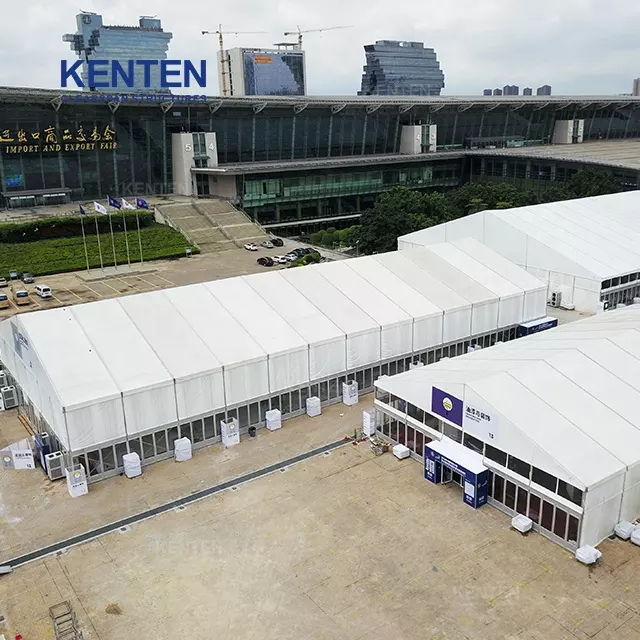 Custom luxury heavy duty marque exhibit tent large outdoor exhibition hall tent