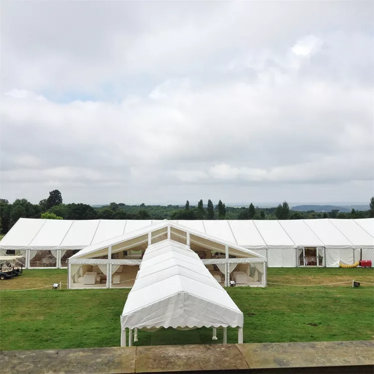 Custom luxury heavy duty marque exhibit tent large outdoor exhibition hall tent