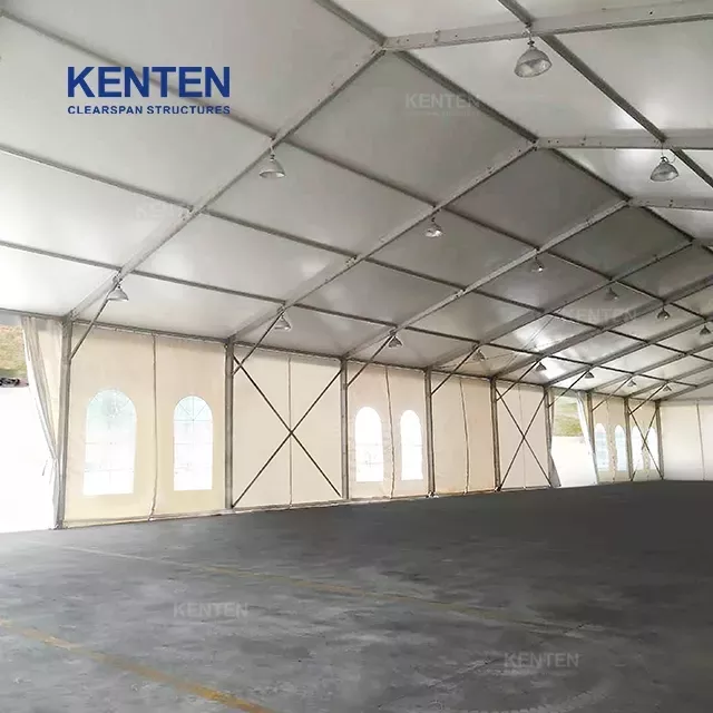 marquee tent industrial storage warehouse white event tent with windows