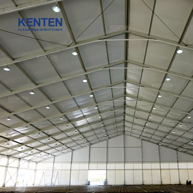 aluminum frame large warehouse tub canopy truss arch building fabric storage tent for sale
