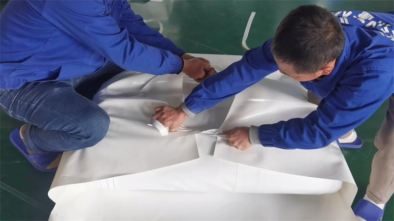 PVC-coated polyester textile material Packing