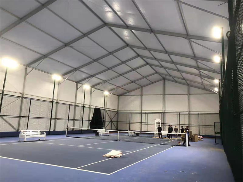 Solution for large tennis aluminum alloy tent