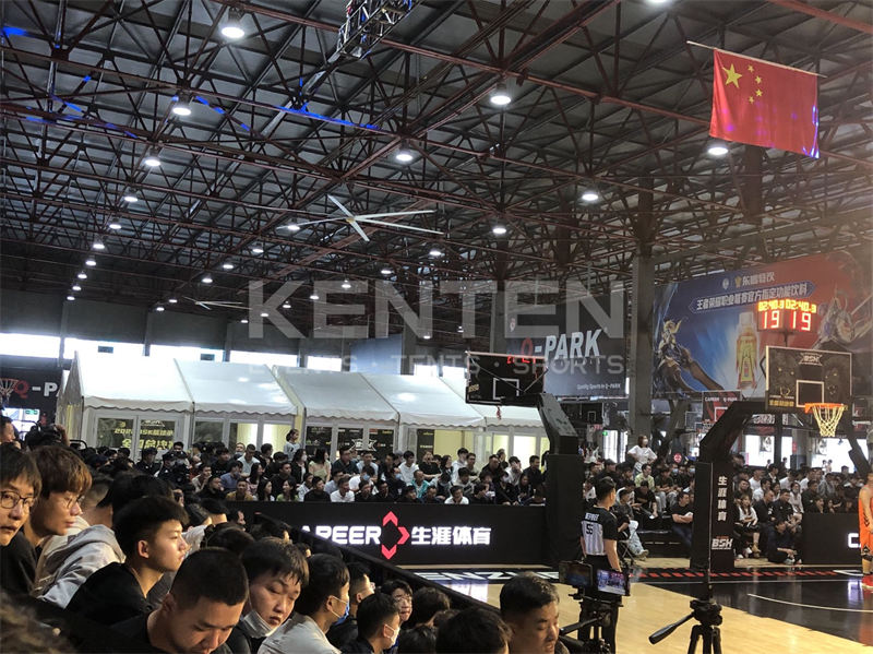 Shenzhen bsk basketball game - glass wall tent