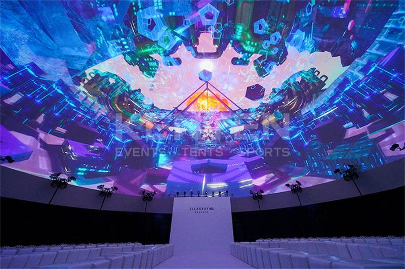 Geodesic Immersive Projection Domes