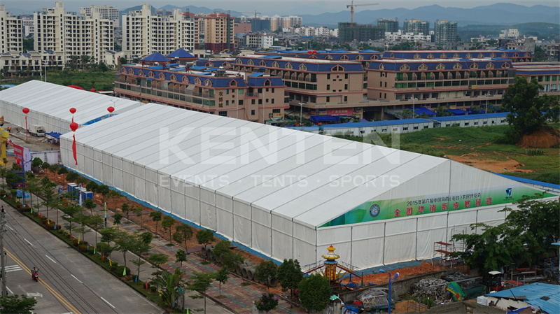 The Hainan Expo chose KENTEN's 40mx95m A-type exhibition tent