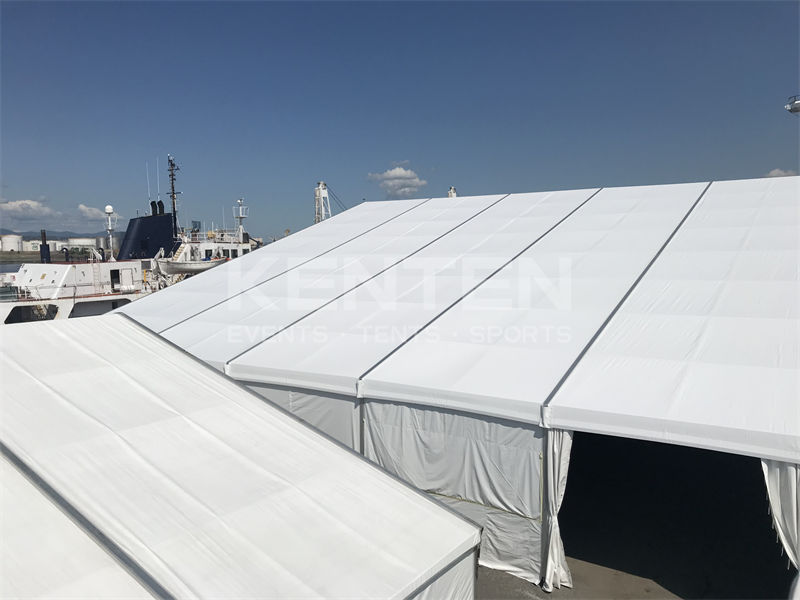 Temporary construction tent