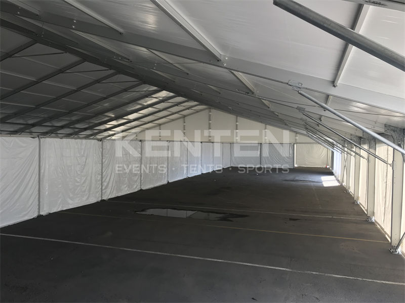 Temporary construction tent