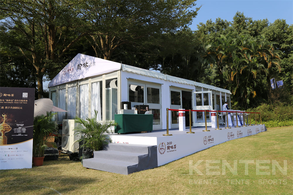 Outdoor event tents for sporting events