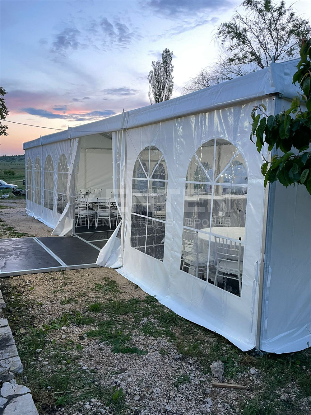 Small aluminum alloy structure tent restaurant