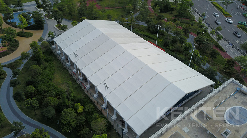 Structural tent gymnasium can replace traditional buildings