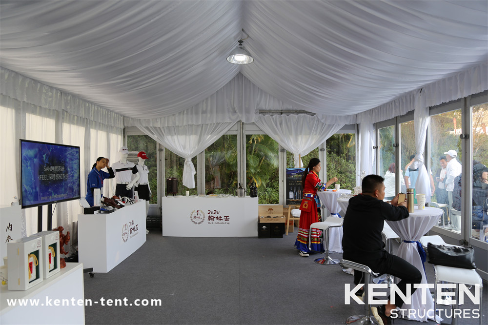 outdoor event viewing tent