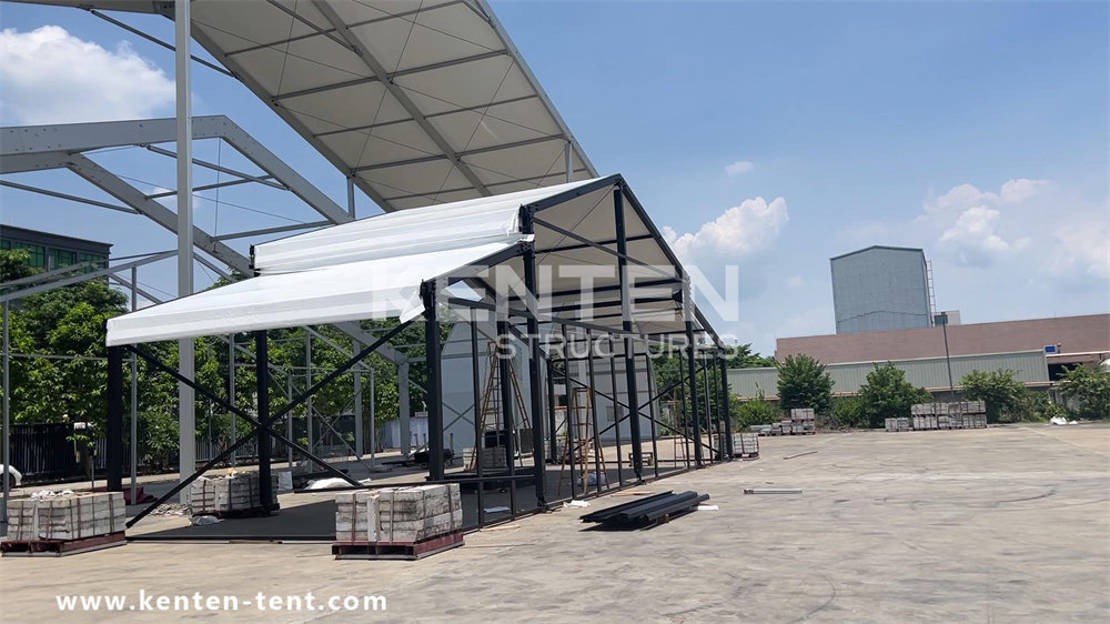 KENTEN black aluminum alloy structure tent