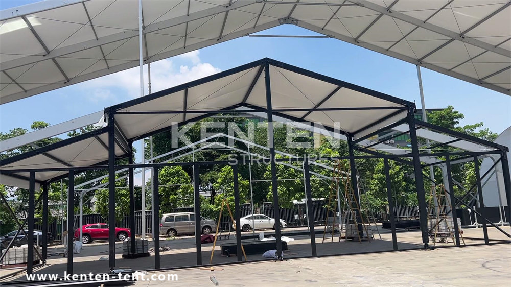 black aluminum alloy structure tent for your wedding