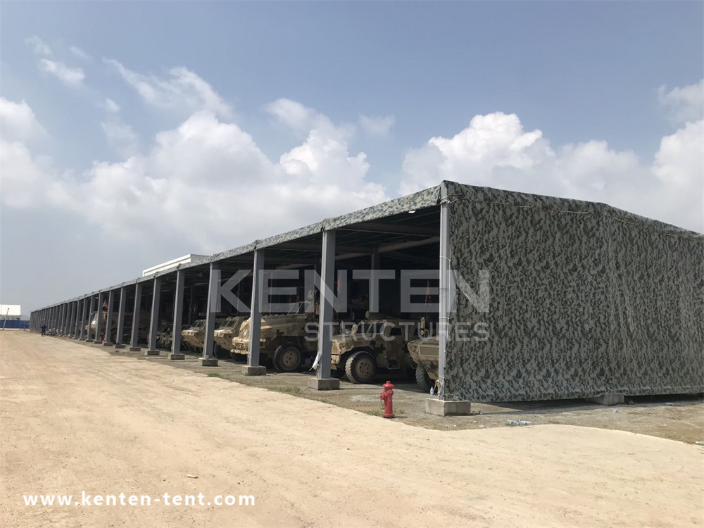 Military tents make military training more professional