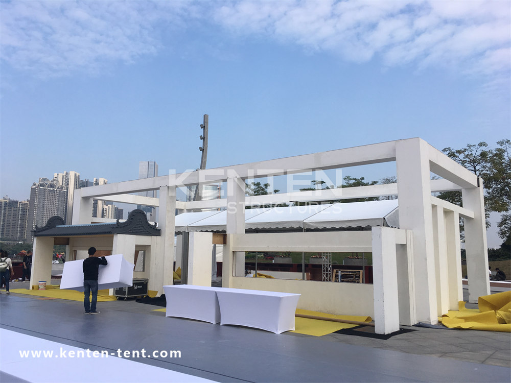 Outdoor event tents are used for VIP areas, high-end commercial activities, etc.