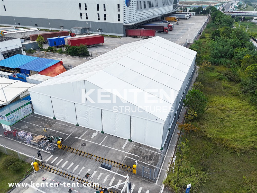 Prefabricated industrial storage tent