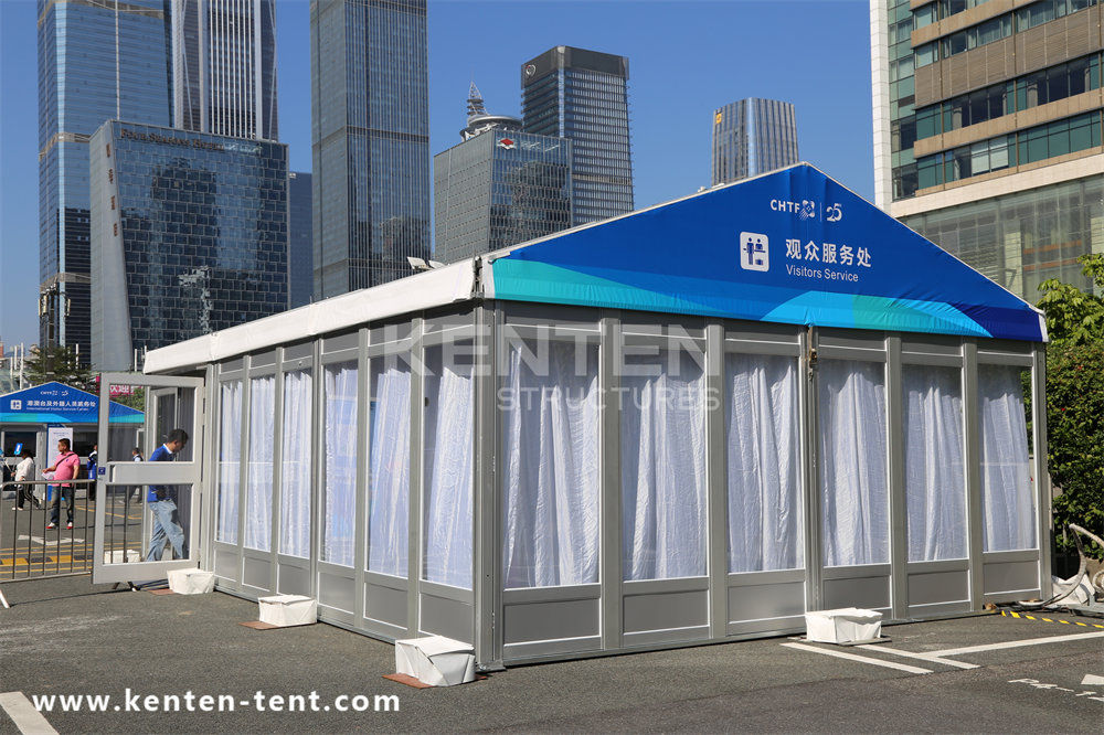 Small aluminum alloy event tent
