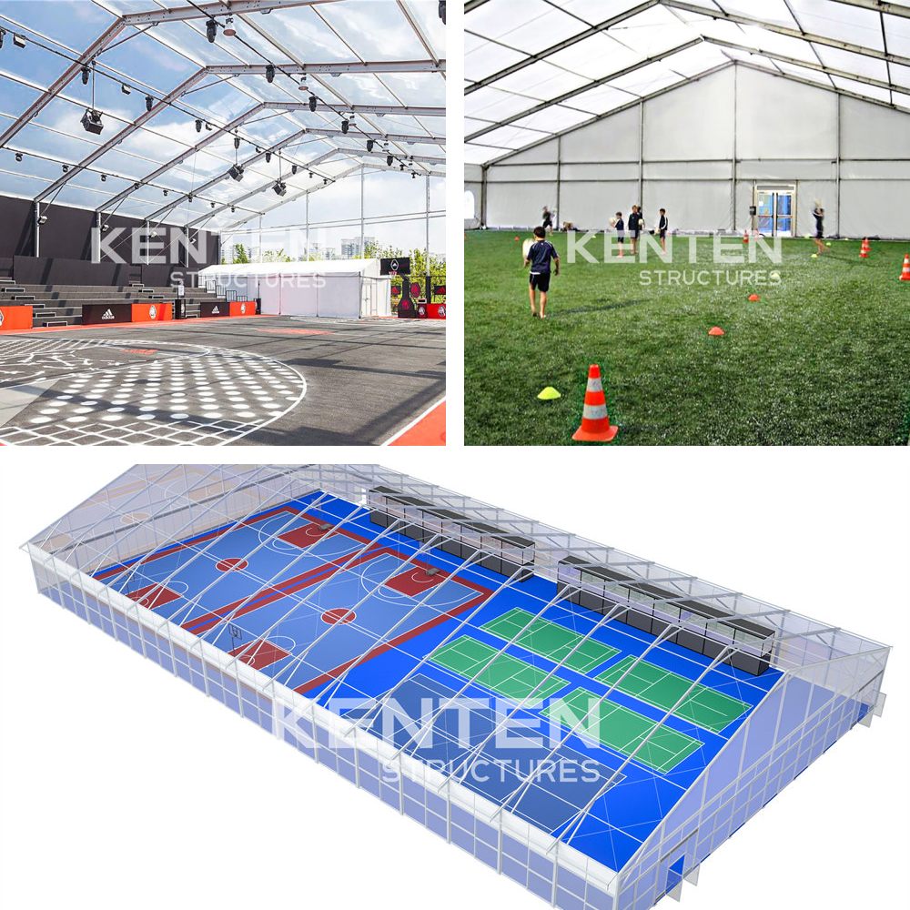 football-basketball-tennis courts - sports tent