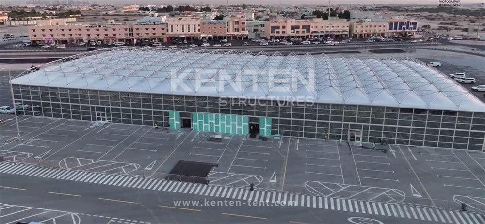 Doha Photo Festival uses KENTEN Pyramid Structure Tent to build large-scale exhibition halls